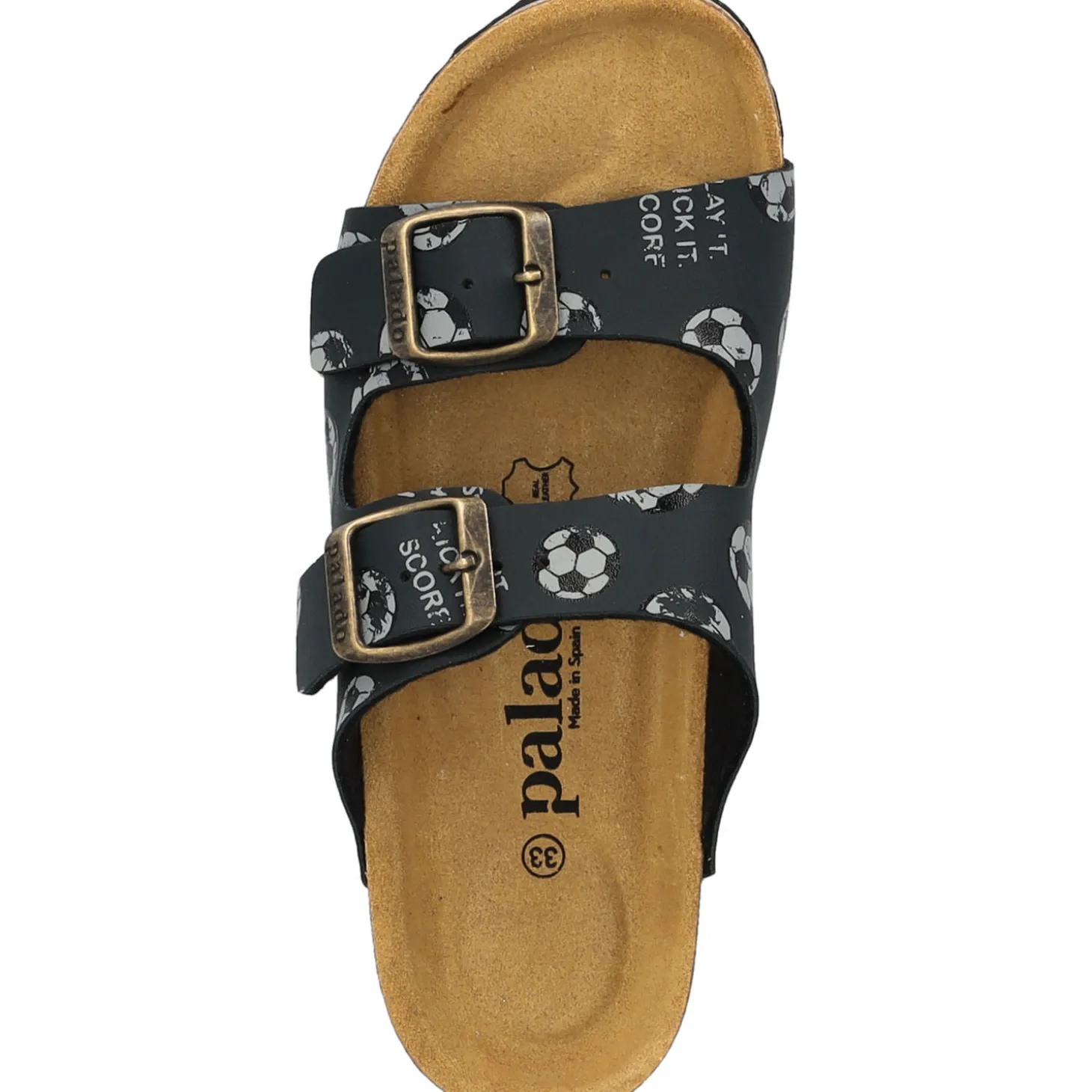 Palado Kids Korfu B, Pantoletten, Kinder, Schwarz Kicker