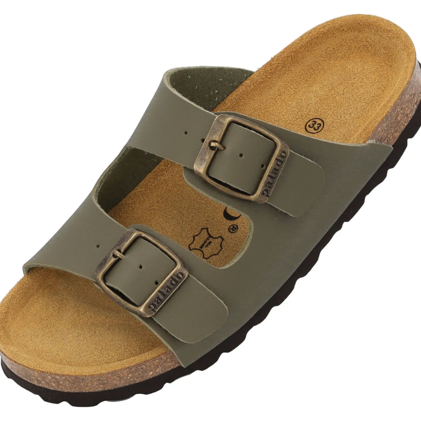 Palado Kids Korfu B, Pantoletten, Kinder, Khaki