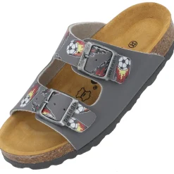 Palado Kids Korfu B, Pantoletten, Kinder, Grau Soccer Flames