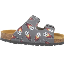 Palado Kids Korfu B, Pantoletten, Kinder, Grau Soccer Flames