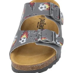 Palado Kids Korfu B, Pantoletten, Kinder, Grau Soccer Flames