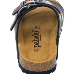 Palado Kids Korfu B, Pantoletten, Kinder, Blau Soccer Flames