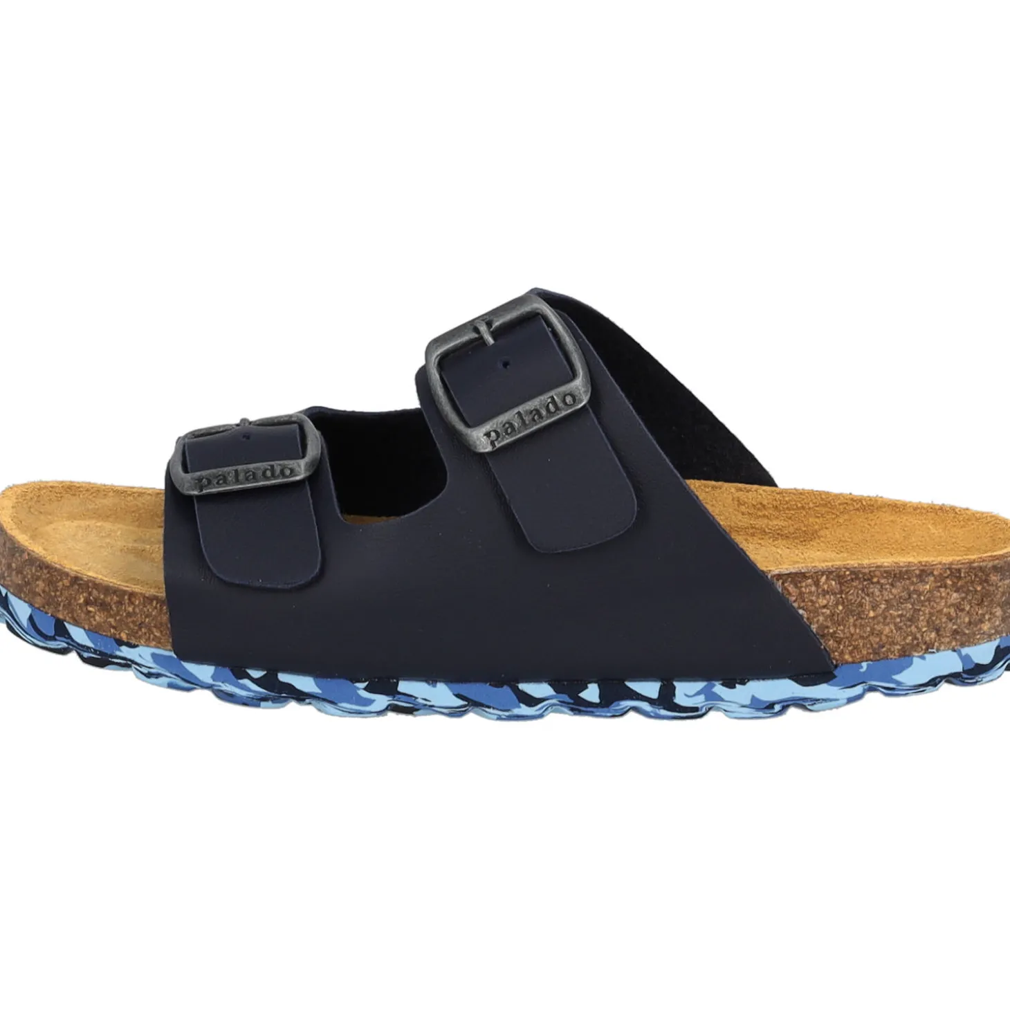 Palado Kids Korfu B, Pantoletten, Kinder, Dunkelblau/Camou