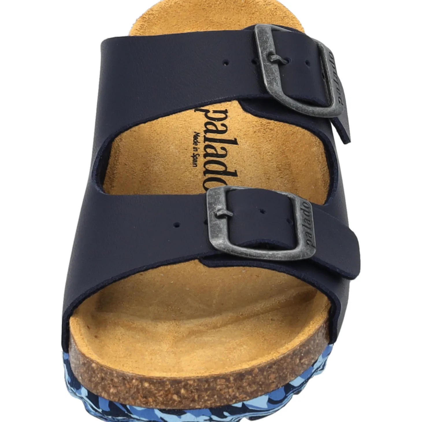 Palado Kids Korfu B, Pantoletten, Kinder, Dunkelblau/Camou