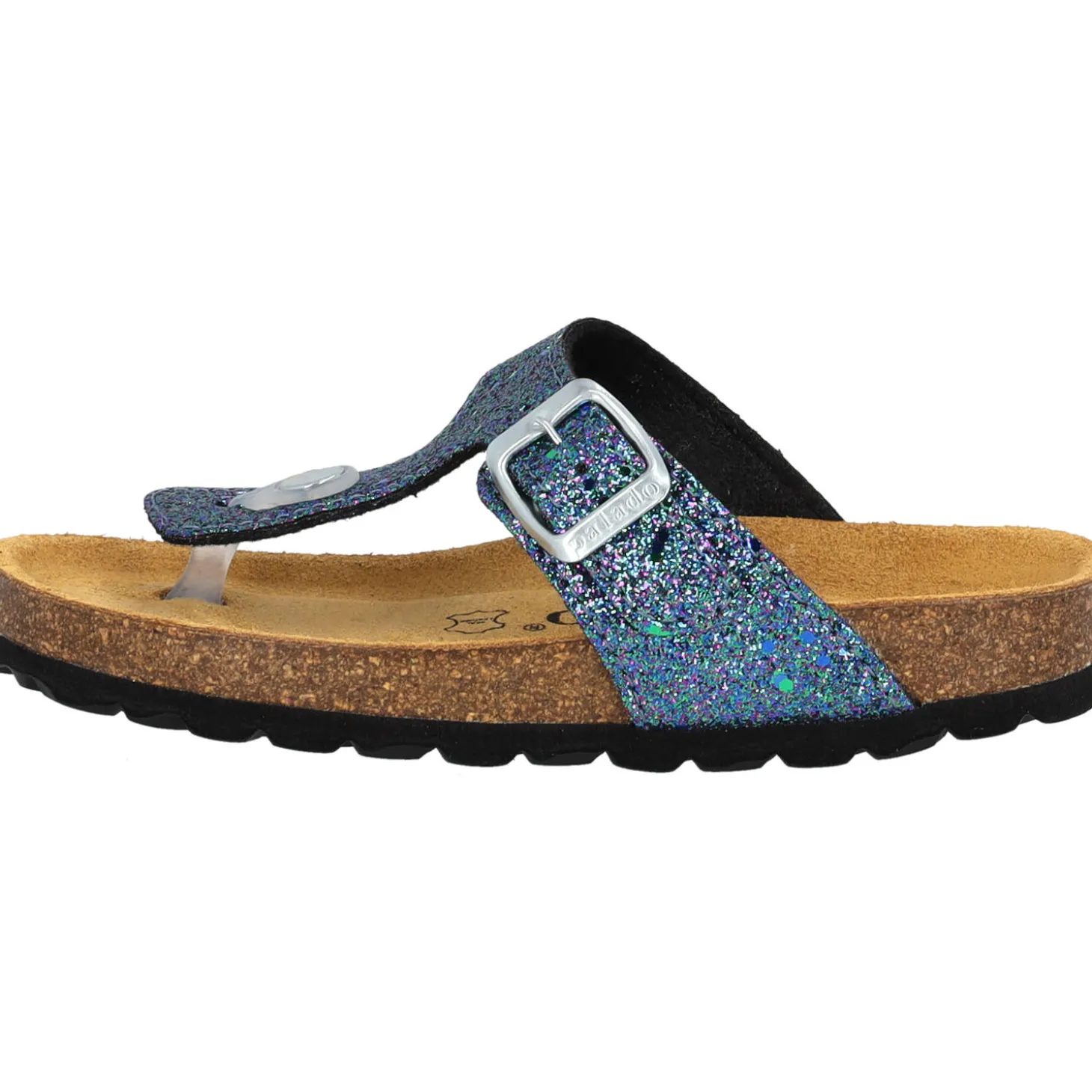 Palado Kids Kos G Glitzer, Zehentrenner, Kinder, Blau