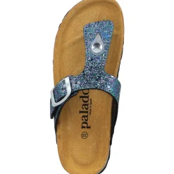 Palado Kids Kos G Glitzer, Zehentrenner, Kinder, Blau