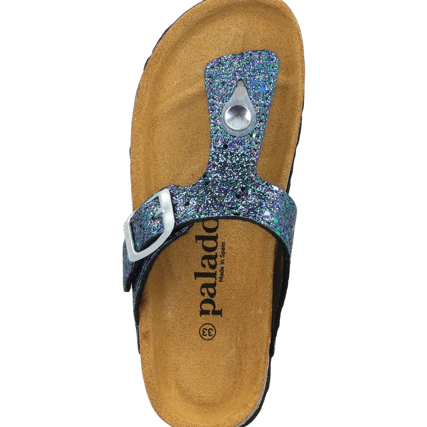 Palado Kids Kos G Glitzer, Zehentrenner, Kinder, Blau