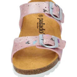 Palado Kids Samos G Print, Pantoletten, Kinder, Rosa Metallic Fairy