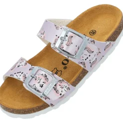 Palado Kids Samos G Print, Pantoletten, Kinder, Hellrosa Metallic Unicorn