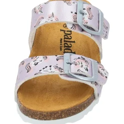 Palado Kids Samos G Print, Pantoletten, Kinder, Hellrosa Metallic Unicorn