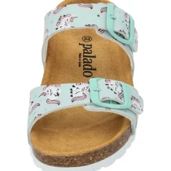 Palado Kids Samos G Print, Pantoletten, Kinder, Türkis Unicorn