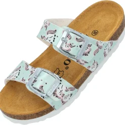 Palado Kids Samos G Print, Pantoletten, Kinder, Türkis Metallic Unicorn