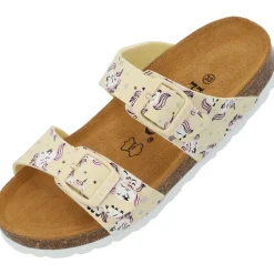 Palado Kids Samos G Print, Pantoletten, Kinder, Gelb Unicorn