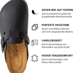 Palado Kiel Herren, Clogs, Herren, Schwarz
