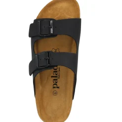 Palado Korfu Oiled Premium Leather Herren, Pantoletten, Herren, Schwarz