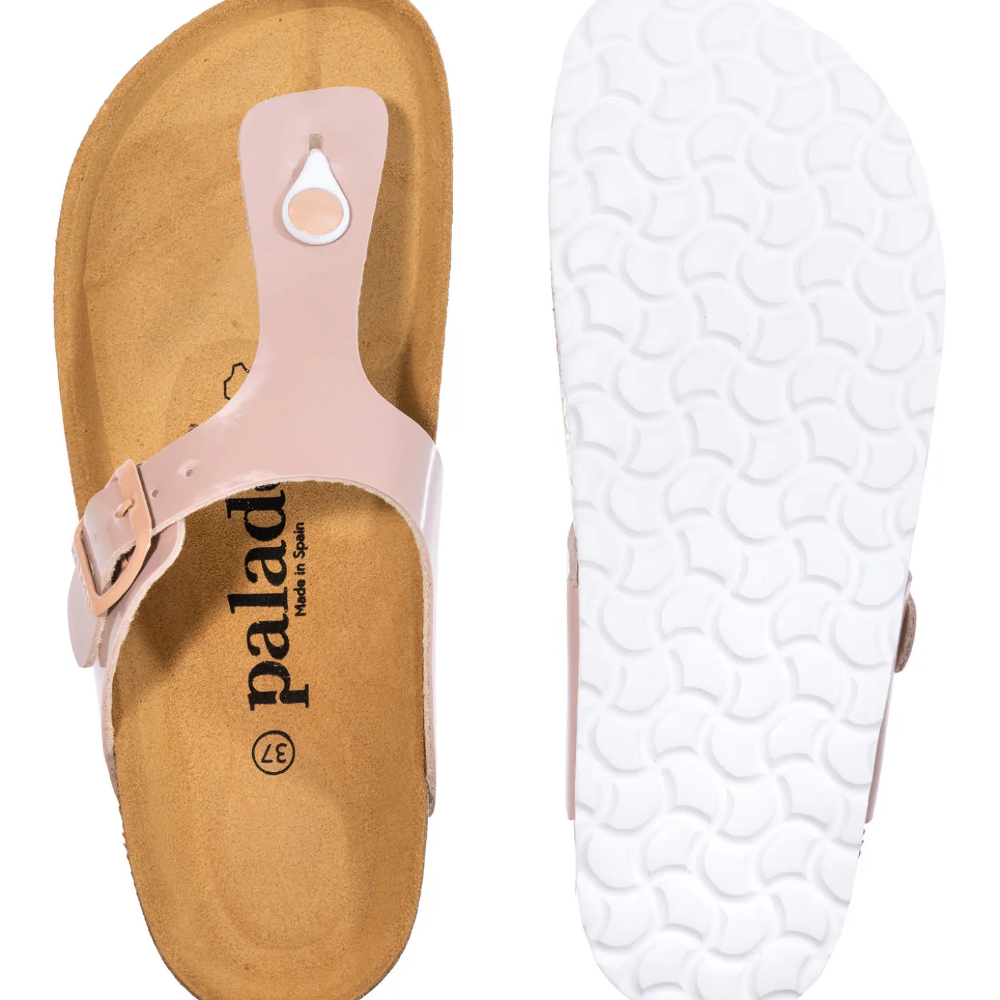 Palado Kos Lack, Zehentrenner, Damen, Rosa/Rosa