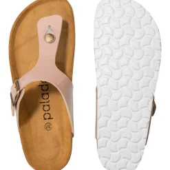 Palado Kos Lack, Zehentrenner, Damen, Rosa/Gold