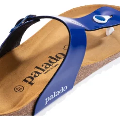 Palado Kos Lack, Zehentrenner, Damen, Blau