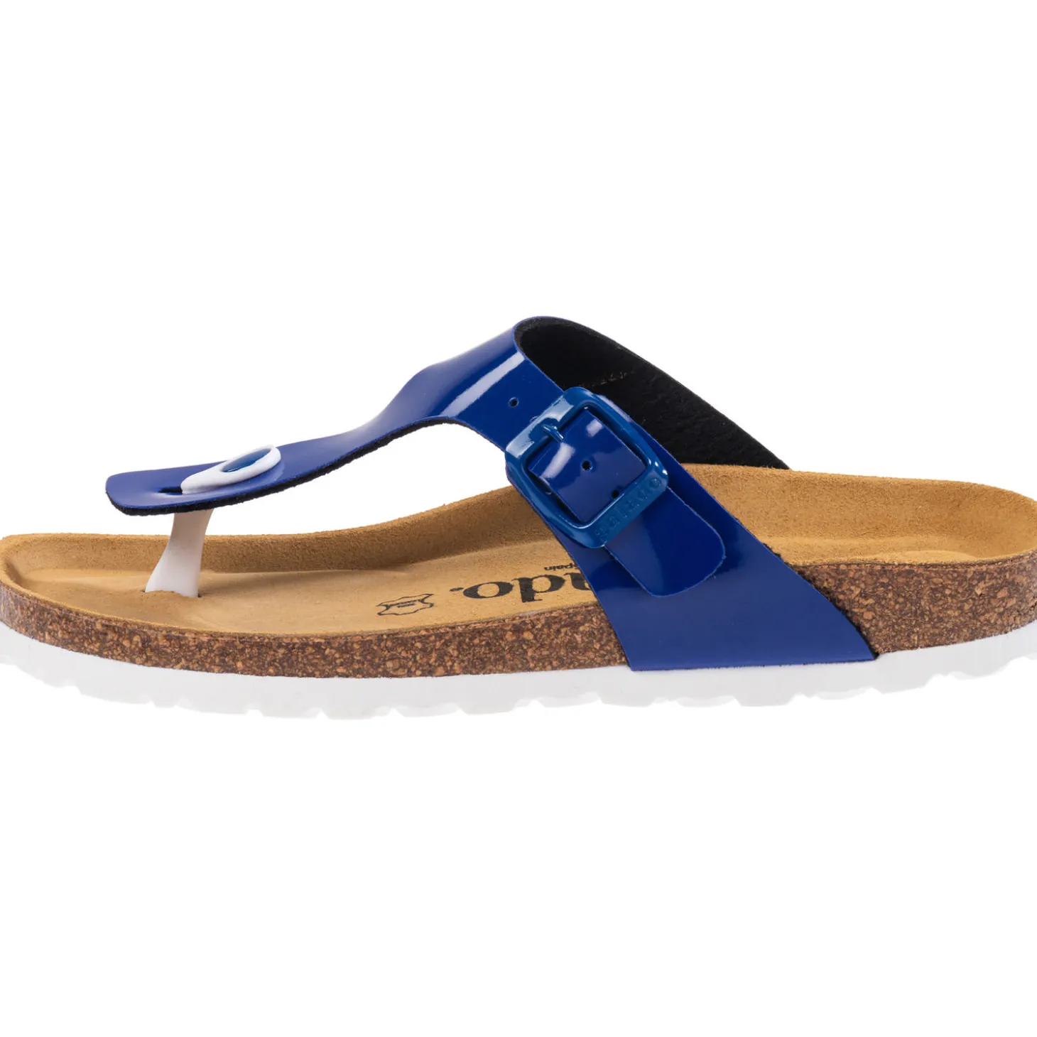 Palado Kos Lack, Zehentrenner, Damen, Blau