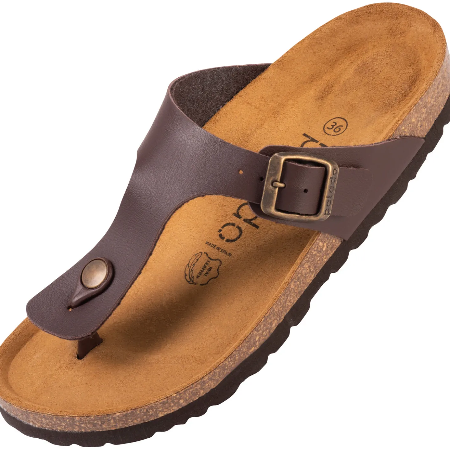 Palado Kos Matt, Zehentrenner, Damen, Braun