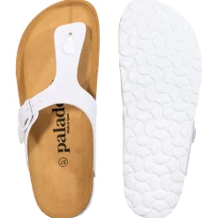 Palado Kos Matt, Zehentrenner, Damen, Weiß/Weiß