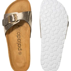 Palado Malta Coralino, Pantoletten, Damen, Metallic Snake Gold