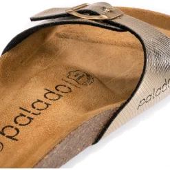 Palado Malta Coralino, Pantoletten, Damen, Metallic Snake Gold