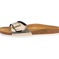 Palado Malta Coralino, Pantoletten, Damen, Metallic Snake Gold