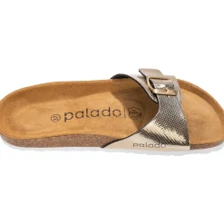 Palado Malta Coralino, Pantoletten, Damen, Metallic Snake Gold