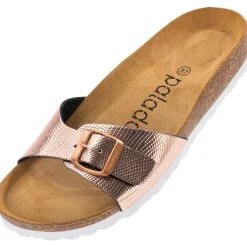 Palado Malta Coralino, Pantoletten, Damen, Metallic Snake Rose
