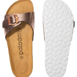 Palado Malta Coralino, Pantoletten, Damen, Metallic Snake Rose