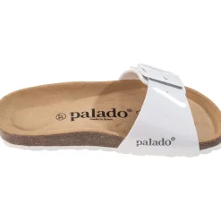 Palado Malta EGS Lack, Pantoletten, Damen, Weiß/Weiß