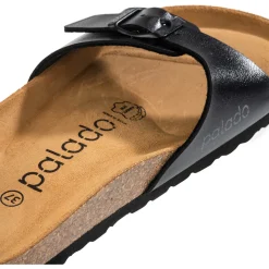Palado Malta Metallic, Pantoletten, Damen, Schwarz