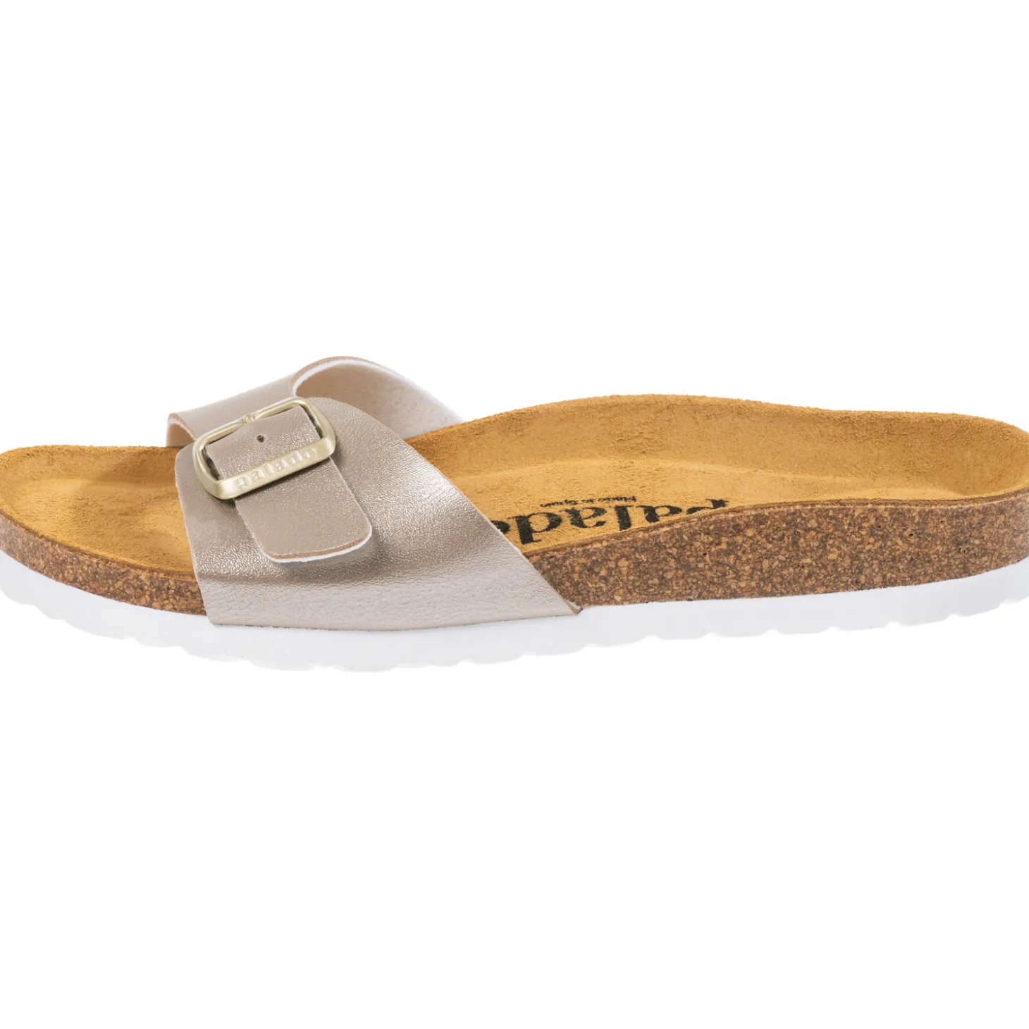 Palado Malta Metallic, Pantoletten, Damen, Beige/Weiß