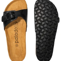 Palado Malta Texas, Pantoletten, Damen, Schwarz