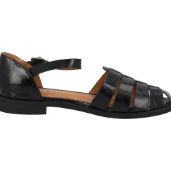 Palado Nigata by Sila Sahin, Riemchensandalen, Damen, Schwarz Metallic
