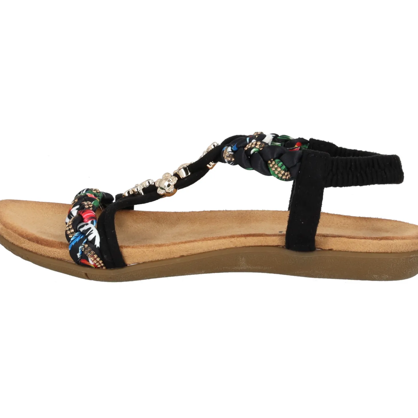 Palado Ninralla, Riemchensandalen, Damen, Schwarz