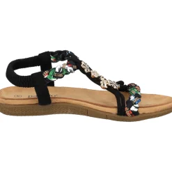 Palado Ninralla, Riemchensandalen, Damen, Schwarz