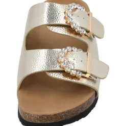Palado Obestos by Sila Sahin, Sandalen, Damen, Gold Metallic