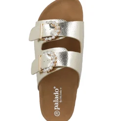 Palado Obestos by Sila Sahin, Sandalen, Damen, Gold Metallic