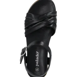 Palado Ovuh, Riemchensandalen, Damen, Schwarz