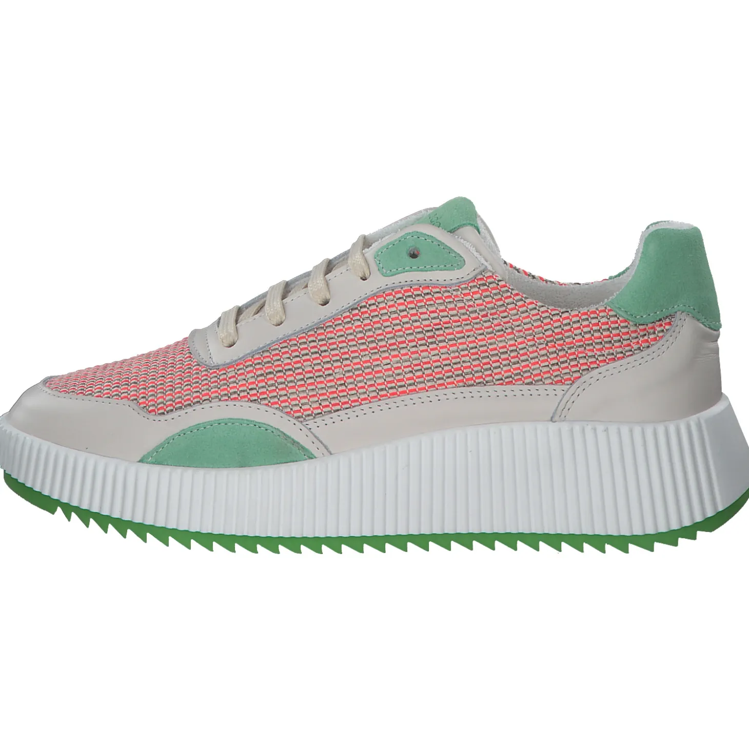 Palado PA 0034, Schnürschuhe, Damen, Beige/Orange/Grün