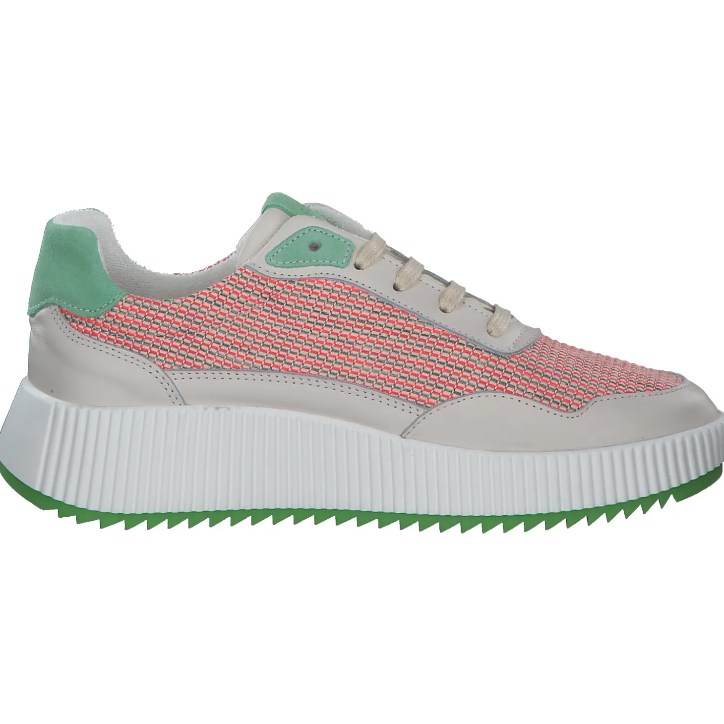 Palado PA 0034, Schnürschuhe, Damen, Beige/Orange/Grün