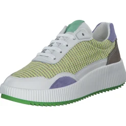 Palado PA 0034, Schnürschuhe, Damen, Weiß/Blau/Grün/Gelb