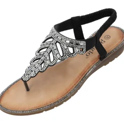 Palado Phuza by Sila Sahin , Riemchensandalen, Damen, Schwarz