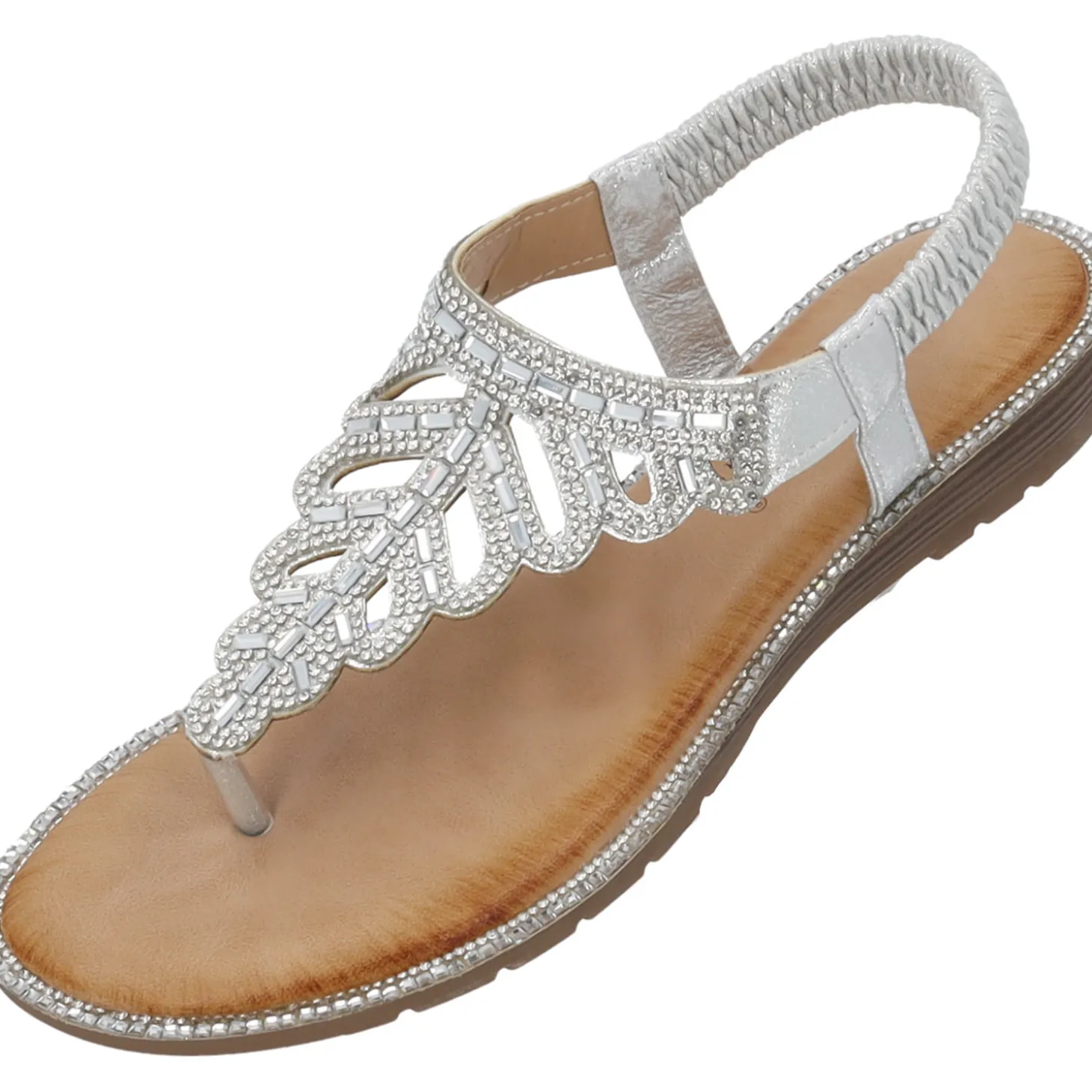 Palado Phuza by Sila Sahin , Riemchensandalen, Damen, Silber