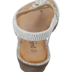 Palado Phuza by Sila Sahin , Riemchensandalen, Damen, Silber