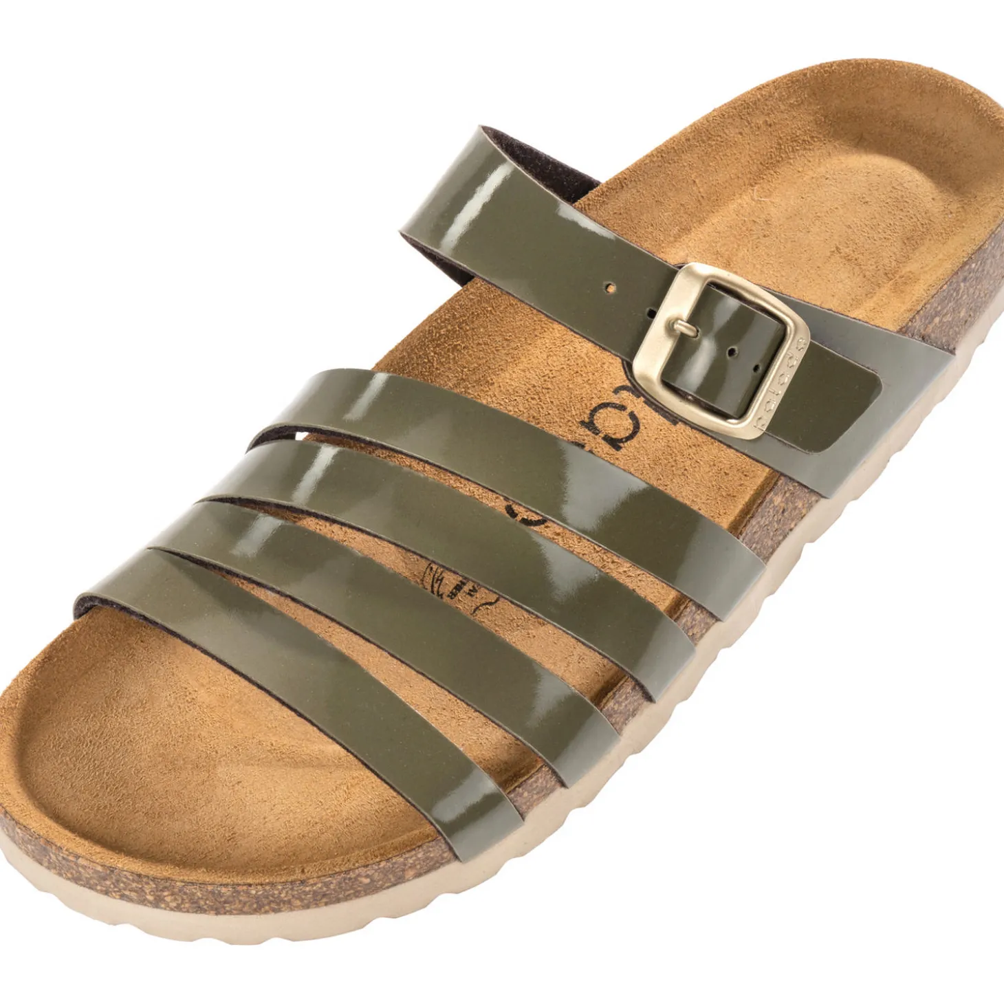 Palado Roma, Pantoletten, Damen, Lack Khaki