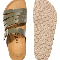 Palado Roma, Pantoletten, Damen, Lack Khaki