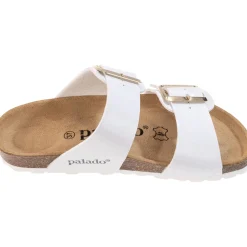 Palado Samos EGS, Pantoletten, Damen, Weiß Lack